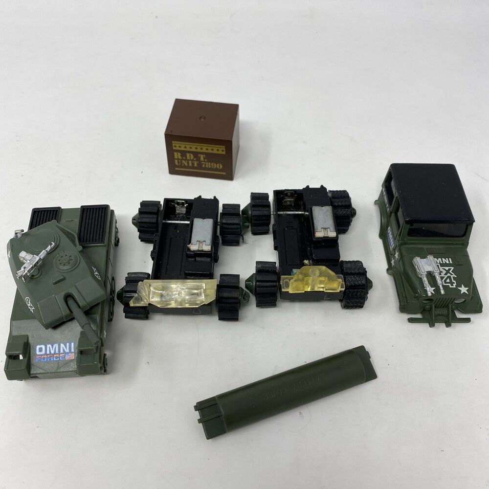 RARE Vintage Schaper Stomper Rough Rider 4X4 Military Jeep & Tank Parts Only